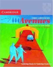 Tapa de First Certificate Avenues