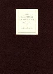 Tapa de Geneva Bible of 1591 Cambridge Edition Brown calfskin gilt edges presentation box