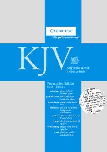 Tapa de KJV Presentation Reference Edition with Concordance and Dictionary