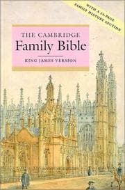 Tapa de Cambridge Family Bible
