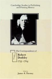 Tapa de The Correspondence of Robert Dodsley