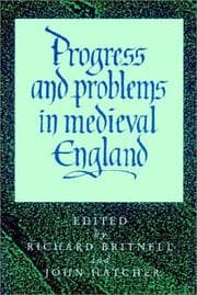Tapa de Progress and Problems in Medieval England