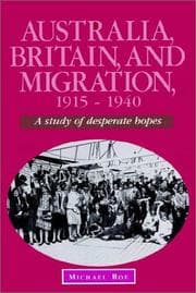 Tapa de Australia, Britain and Migration, 19151940