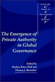 Tapa de The emergence of private authority in global governance