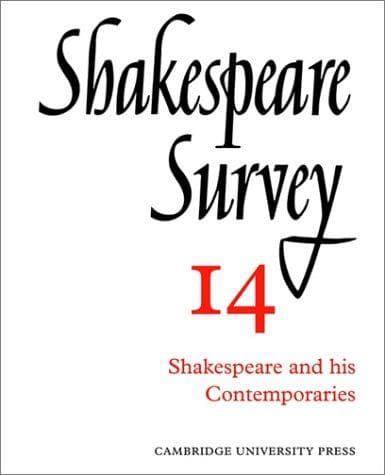 Tapa de Shakespeare Survey