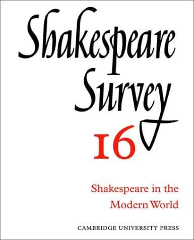Tapa de Shakespeare Survey