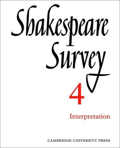 Tapa de Shakespeare Survey