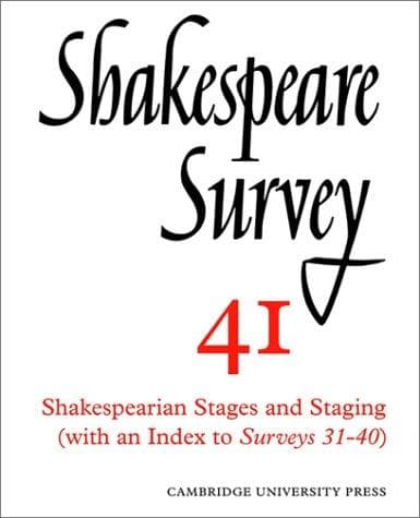 Tapa de Shakespeare Survey