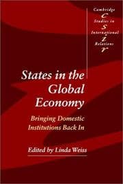 Tapa de States in the Global Economy