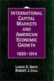 Tapa de International Capital Markets and American Economic Growth, 1820-1914
