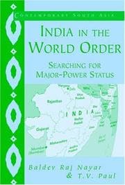 Tapa de India in the world order