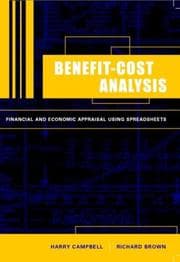 Tapa de Benefit-cost analysis