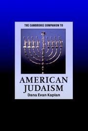 Tapa de The Cambridge Companion to American Judaism