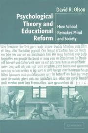 Tapa de Psychological Theory and Educational Reform
