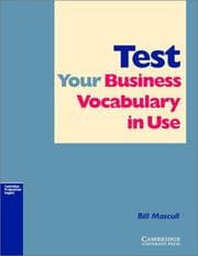 Tapa de Test your business vocabulary in use