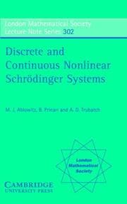 Tapa de Discrete and continuous nonlinear Schrodinger systems