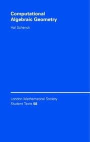 Tapa de Computational Algebraic Geometry (London Mathematical Society Student Texts)
