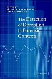 Tapa de The detection of deception in forensic contexts