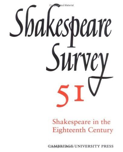 Tapa de Shakespeare Survey