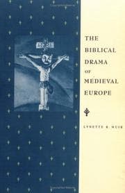 Tapa de The Biblical Drama of Medieval Europe