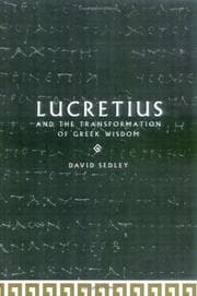 Tapa de Lucretius and the Transformation of Greek Wisdom