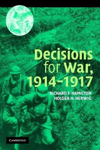 Tapa de Decisions for War, 19141917