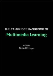 Tapa de The Cambridge Handbook of Multimedia Learning