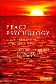 Tapa de Peace psychology
