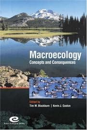 Tapa de Macroecology : Concepts and Consequences