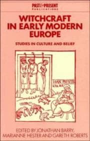 Tapa de Witchcraft in early modern Europe