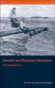 Tapa de Gender and Russian Literature