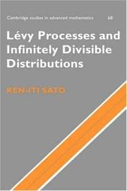 Tapa de Lévy Processes and Infinitely Divisible Distributions (Cambridge Studies in Advanced Mathematics)