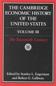 Tapa de The Cambridge economic history of the United States