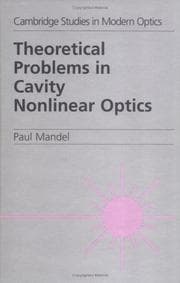 Tapa de Theoretical problems in cavity nonlinear optics