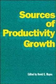 Tapa de Sources of Productivity Growth (National Institute of Economic and Social Research Occasional Papers)