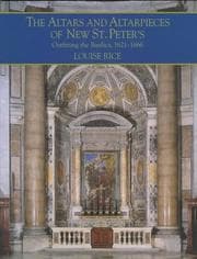 Tapa de The altars and altarpieces of new St. Peter's