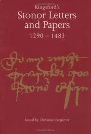 Tapa de Kingsford's Stonor Letters and Papers 12901483