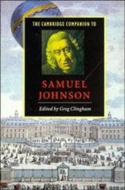 Tapa de The Cambridge companion to Samuel Johnson