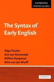 Tapa de The syntax of early English