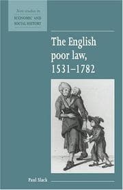 Tapa de The English poor law, 1531-1782