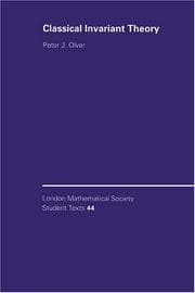 Tapa de Classical invariant theory