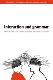 Tapa de Interaction and grammar