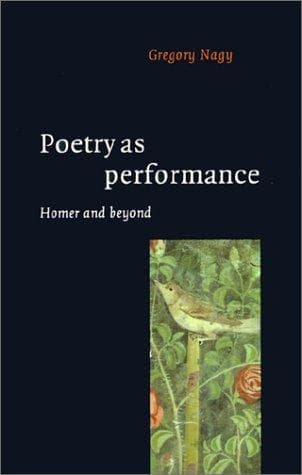 Tapa de Poetry as performance