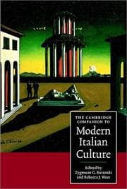 Tapa de The Cambridge companion to modern Italian culture
