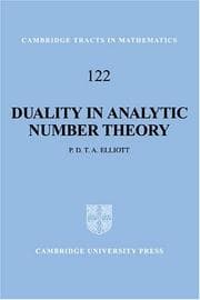 Tapa de Duality in analytic number theory