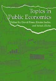 Tapa de Topics in public economics