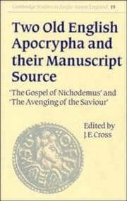 Tapa de Two Old English apocrypha and their manuscript source
