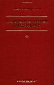 Tapa de Handbook of British chronology