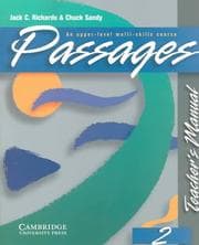 Tapa de Passages Teacher's Manual 2