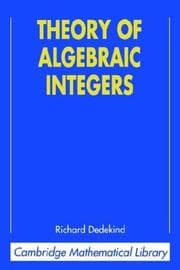 Tapa de Theory of algebraic integers